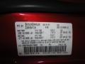 PEL: Inferno Red Pearl 2004 Chrysler Pacifica AWD Color Code