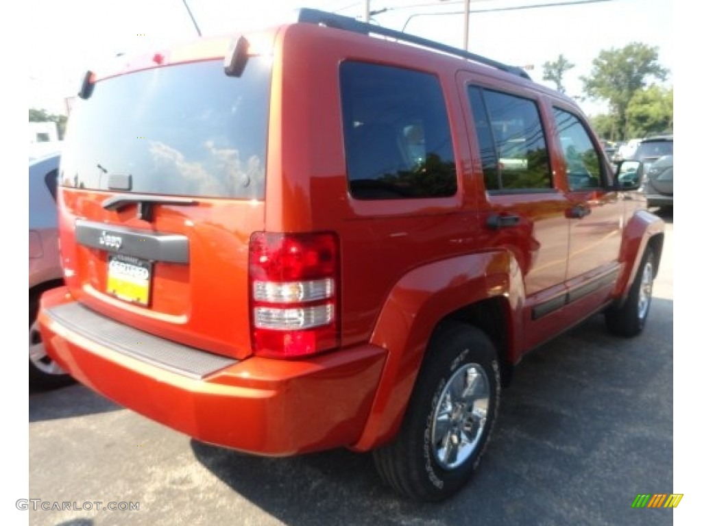 2009 Liberty Sport 4x4 - Sunburst Orange Pearl / Dark Slate Gray photo #2