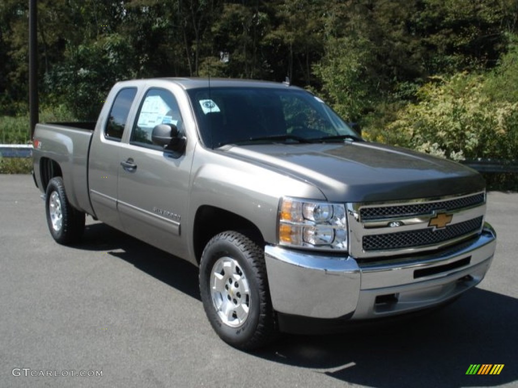 2012 Silverado 1500 LT Extended Cab 4x4 - Graystone Metallic / Ebony photo #2