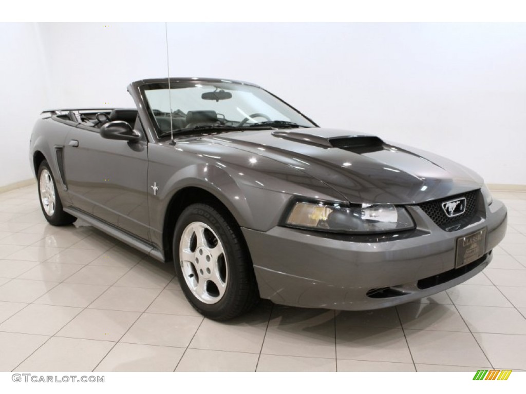 2003 Mustang V6 Convertible - Dark Shadow Grey Metallic / Dark Charcoal photo #1