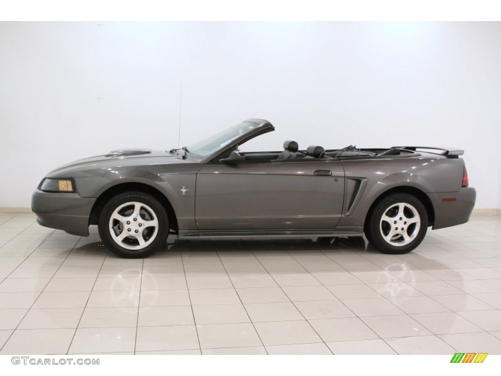 2003 Mustang V6 Convertible - Dark Shadow Grey Metallic / Dark Charcoal photo #4