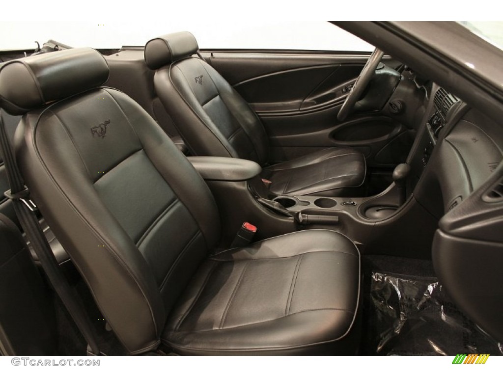 Dark Charcoal Interior 2003 Ford Mustang V6 Convertible Photo #70997270