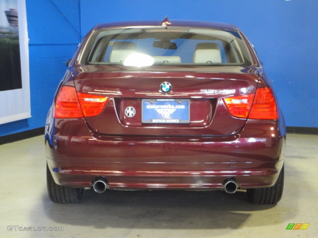 2009 3 Series 335xi Sedan - Barbara Red Metallic / Oyster Dakota Leather photo #7