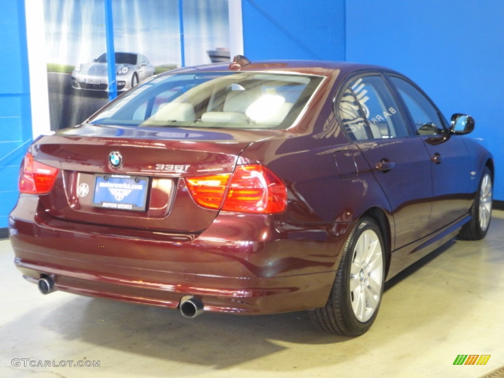 2009 3 Series 335xi Sedan - Barbara Red Metallic / Oyster Dakota Leather photo #9