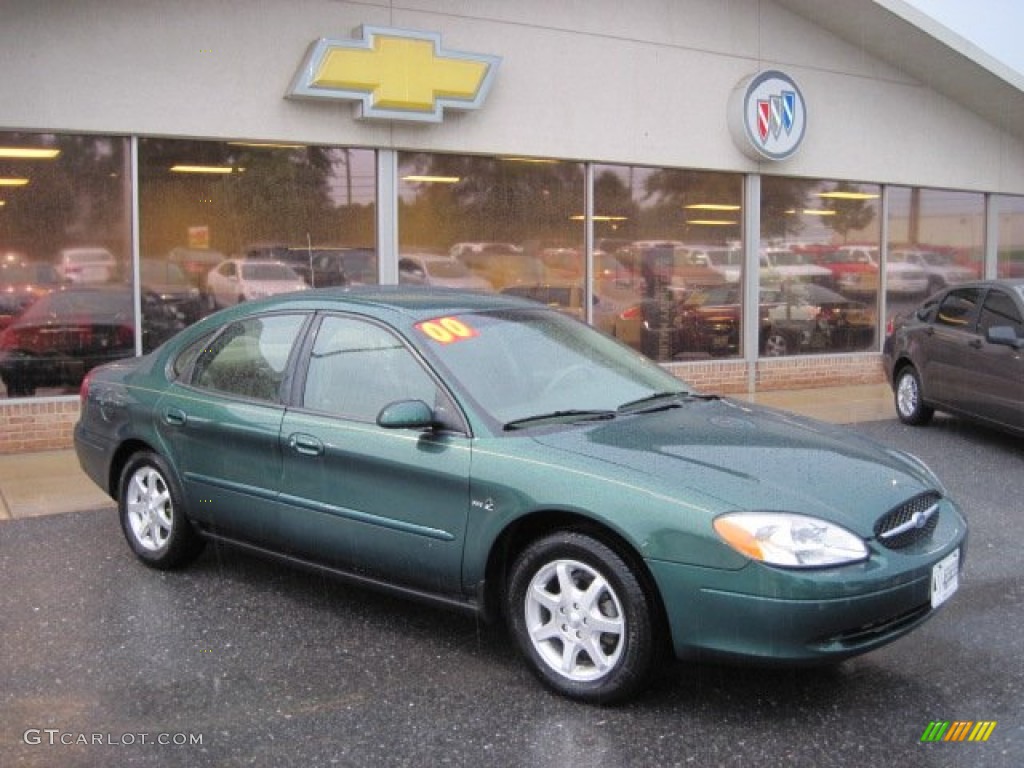 2000 Taurus SES - Tropic Green Metallic / Medium Parchment photo #1