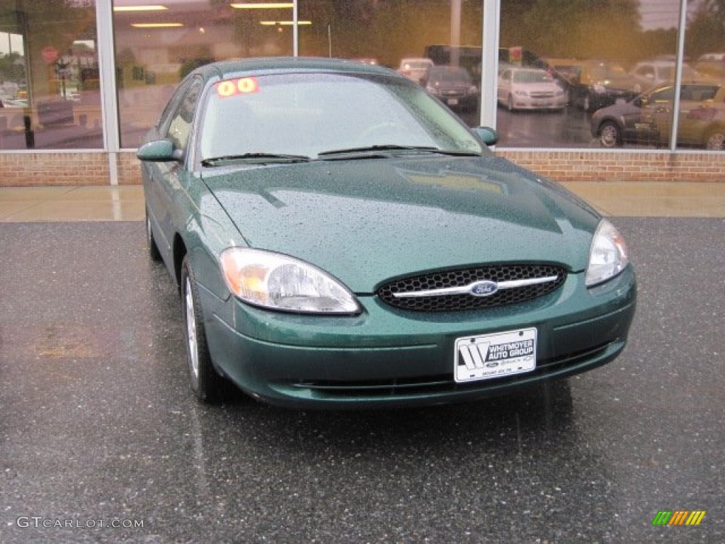 2000 Taurus SES - Tropic Green Metallic / Medium Parchment photo #2
