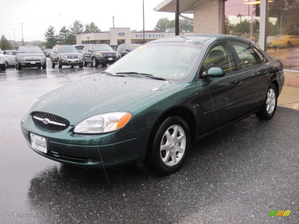 2000 Taurus SES - Tropic Green Metallic / Medium Parchment photo #3