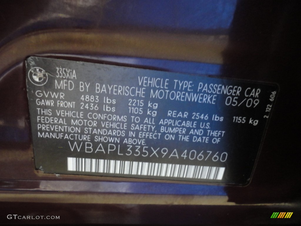 2009 3 Series 335xi Sedan - Barbara Red Metallic / Oyster Dakota Leather photo #36