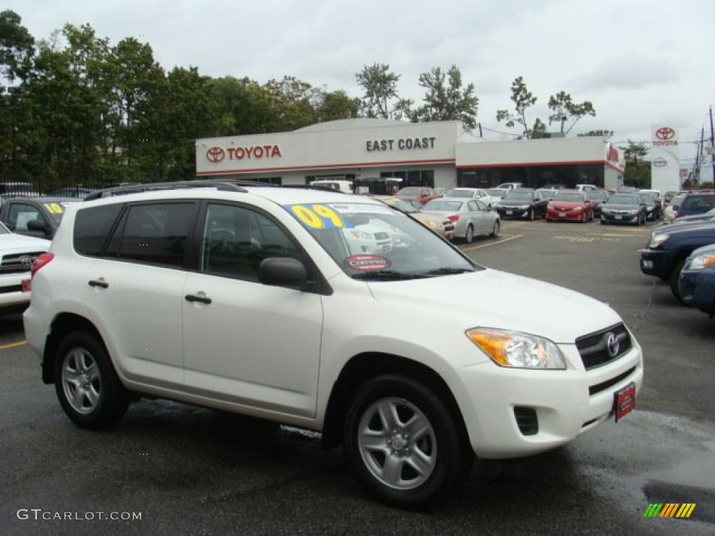 2009 RAV4 I4 - Super White / Ash Gray photo #1