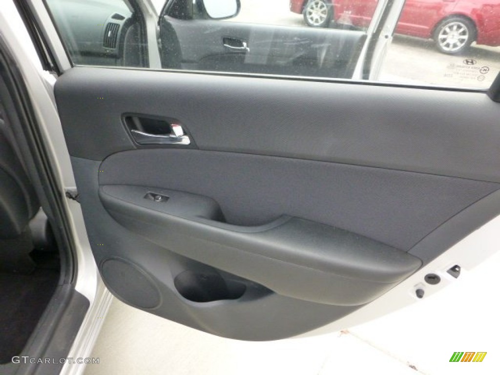 2009 Elantra Touring - Quicksilver / Black photo #14