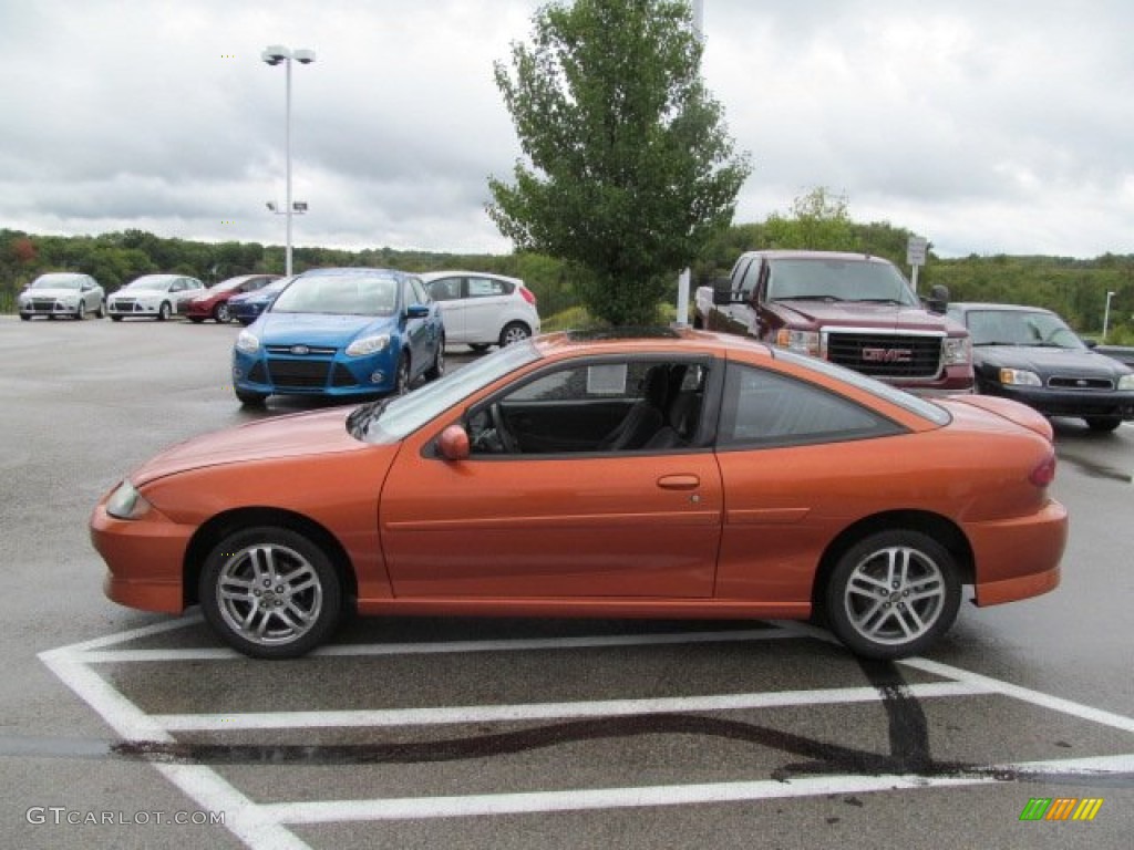 2004 Cavalier LS Sport Coupe - Sunburst Orange / Graphite photo #7