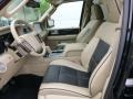 2010 Lincoln Navigator Limited Camel/Charcoal Interior Front Seat Photo