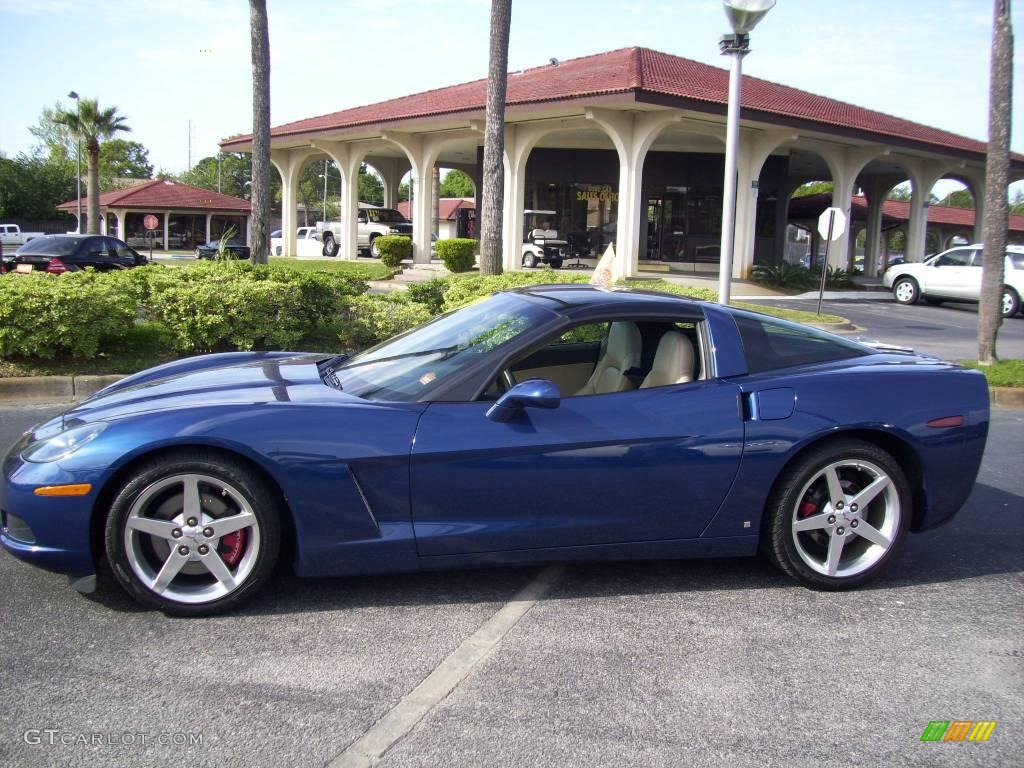 2006 Corvette Coupe - LeMans Blue Metallic / Cashmere Beige photo #1