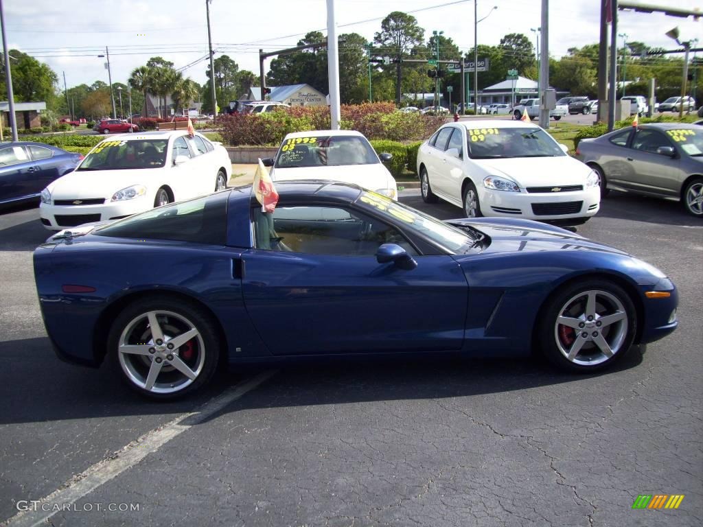 2006 Corvette Coupe - LeMans Blue Metallic / Cashmere Beige photo #3