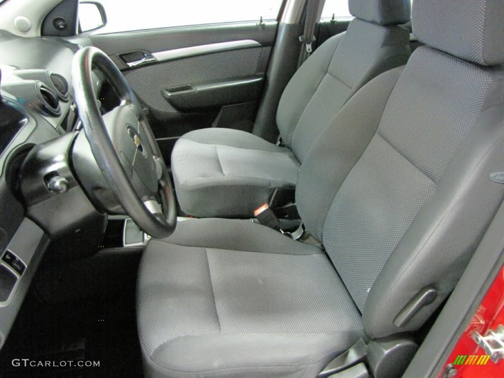 Charcoal Interior 2011 Chevrolet Aveo LT Sedan Photo #71005075