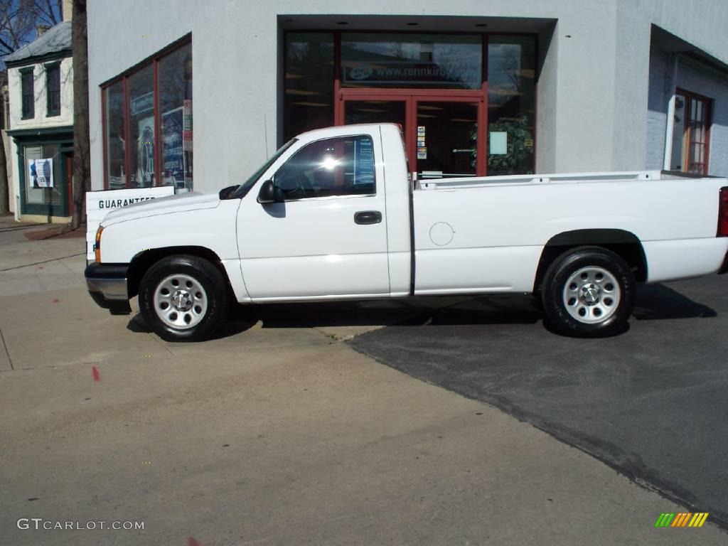 2006 Silverado 1500 LS Regular Cab - Summit White / Dark Charcoal photo #2