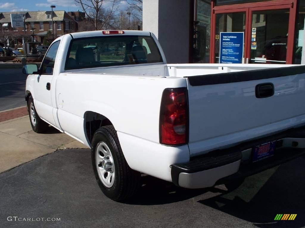 2006 Silverado 1500 LS Regular Cab - Summit White / Dark Charcoal photo #3