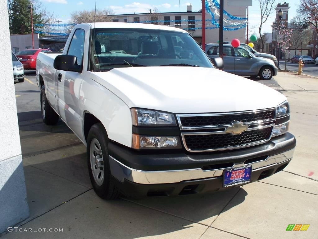 2006 Silverado 1500 LS Regular Cab - Summit White / Dark Charcoal photo #7