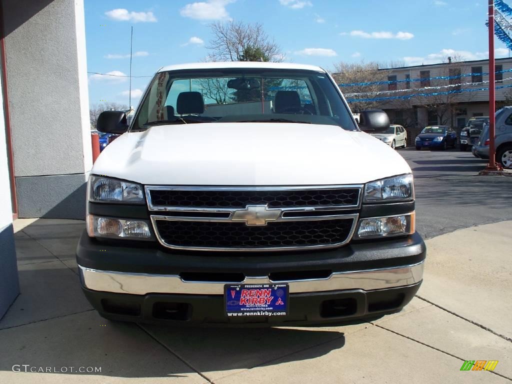 2006 Silverado 1500 LS Regular Cab - Summit White / Dark Charcoal photo #8