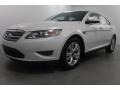 2012 White Platinum Tri-Coat Ford Taurus SEL  photo #1