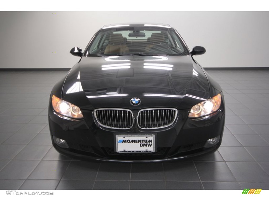 2009 3 Series 328i Coupe - Black Sapphire Metallic / Saddle Brown Dakota Leather photo #6