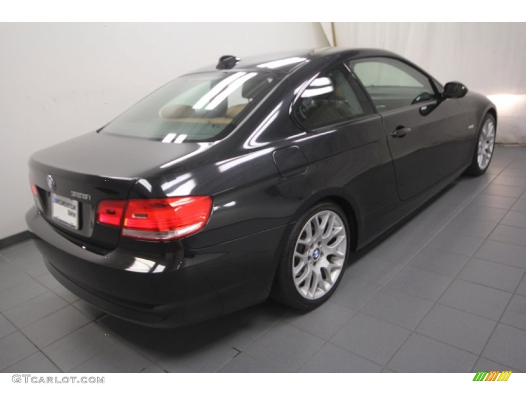 2009 3 Series 328i Coupe - Black Sapphire Metallic / Saddle Brown Dakota Leather photo #10