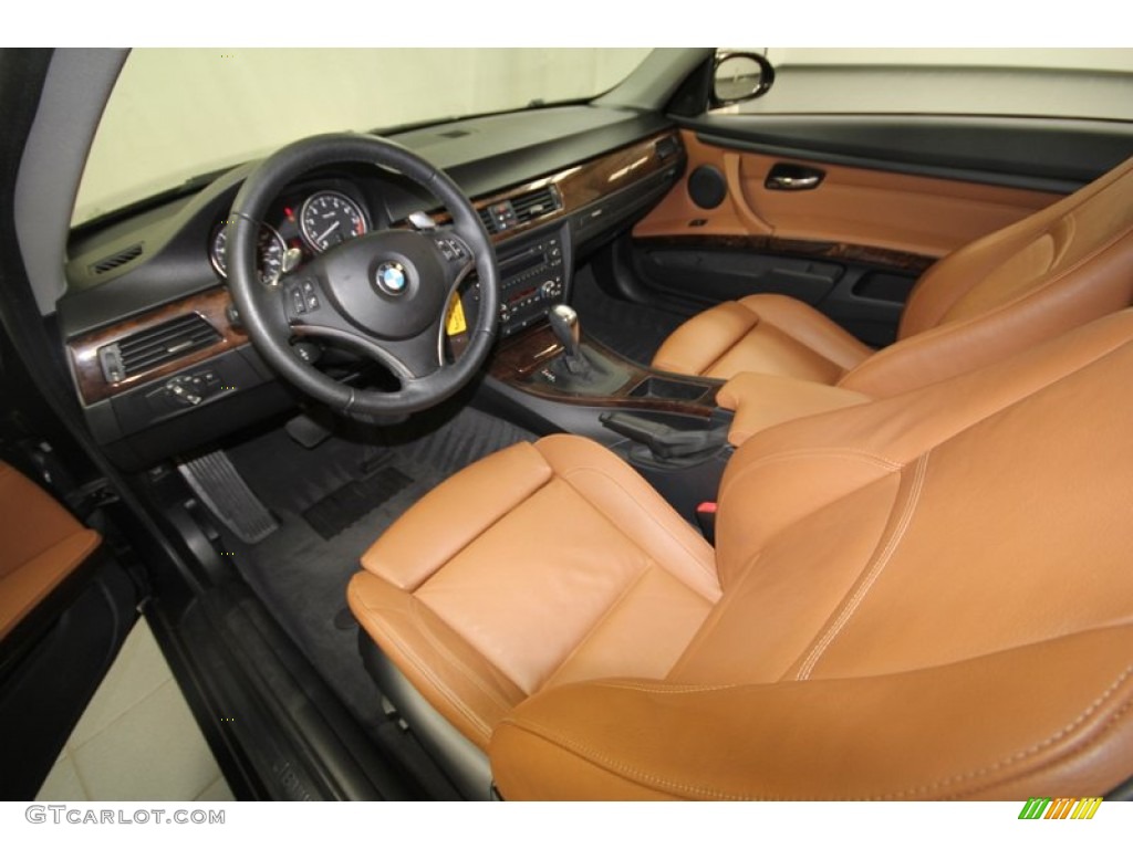 2009 3 Series 328i Coupe - Black Sapphire Metallic / Saddle Brown Dakota Leather photo #13