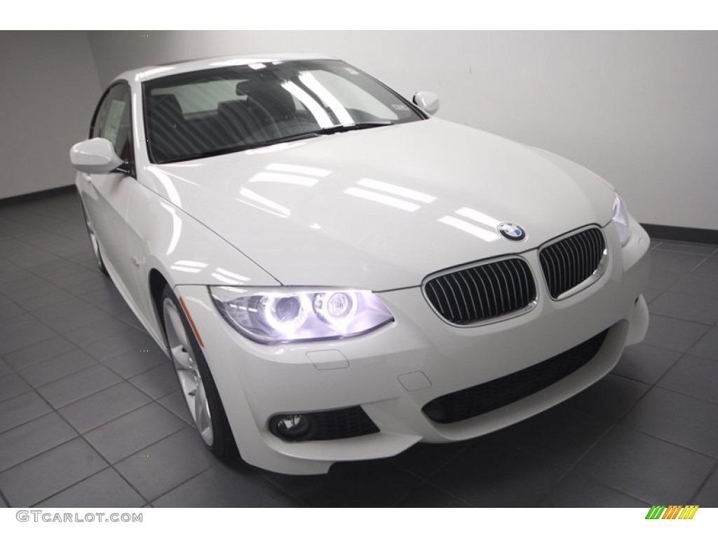 2013 3 Series 335i Coupe - Alpine White / Black photo #5