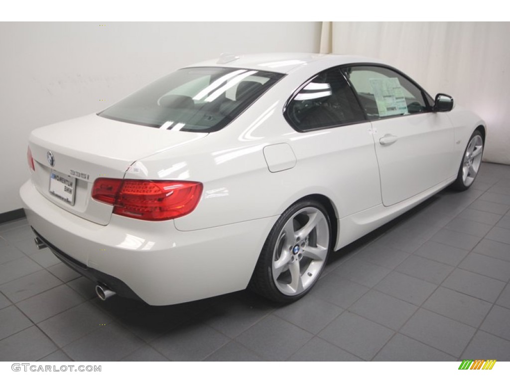 2013 3 Series 335i Coupe - Alpine White / Black photo #8