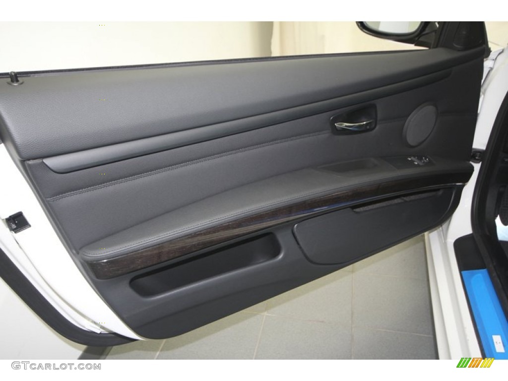 2013 BMW 3 Series 335i Coupe Black Door Panel Photo #71007587