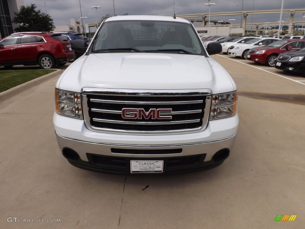 2013 Sierra 1500 SL Crew Cab - Summit White / Dark Titanium photo #8
