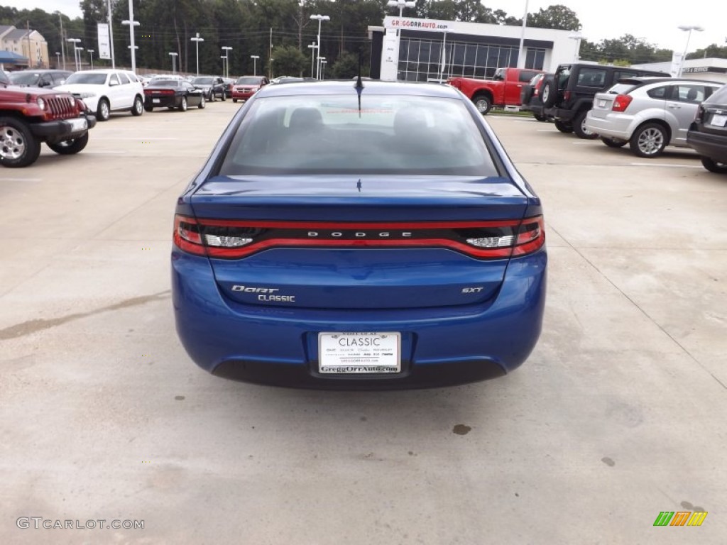 2013 Dart SXT - Blue Streak Pearl Coat / Black photo #4