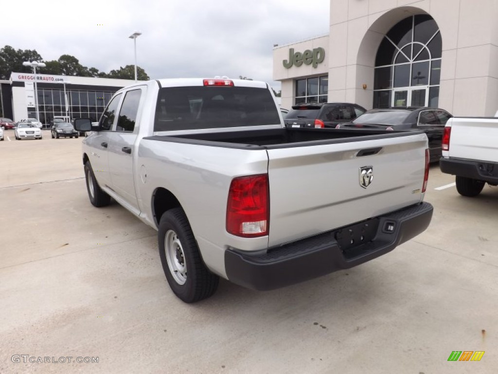 2012 Ram 1500 ST Crew Cab - Bright Silver Metallic / Dark Slate Gray/Medium Graystone photo #3