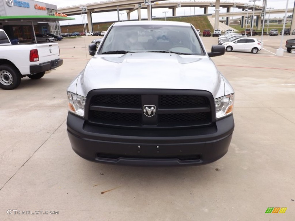 2012 Ram 1500 ST Crew Cab - Bright Silver Metallic / Dark Slate Gray/Medium Graystone photo #8