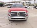 2012 Flame Red Dodge Ram 3500 HD Laramie Mega Cab 4x4  photo #8