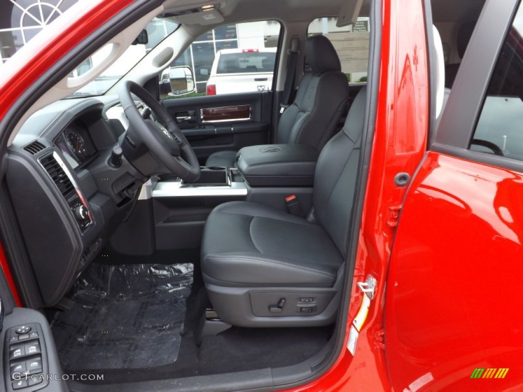 Dark Slate Interior 2012 Dodge Ram 3500 HD Laramie Mega Cab 4x4 Photo #71008976
