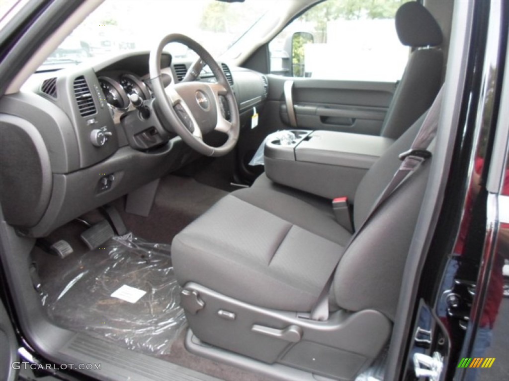 Ebony Interior 2013 GMC Sierra 2500HD SLE Crew Cab 4x4 Photo #71010731