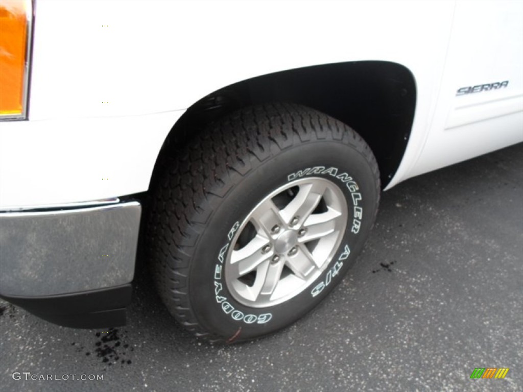 2013 Sierra 1500 SLE Crew Cab 4x4 - Summit White / Ebony photo #3