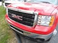 Fire Red - Sierra 3500HD Regular Cab 4x4 Dump Truck Photo No. 2