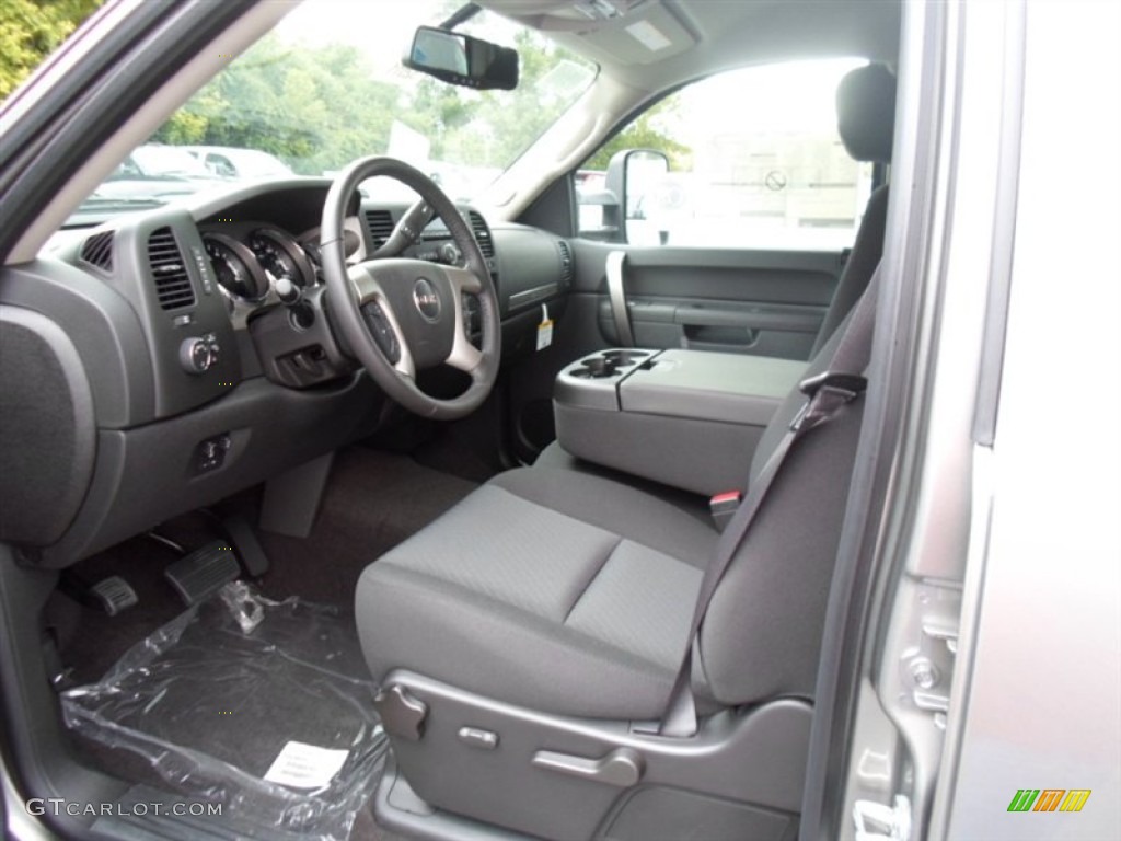 Ebony Interior 2013 GMC Sierra 2500HD SLE Crew Cab 4x4 Photo #71011061