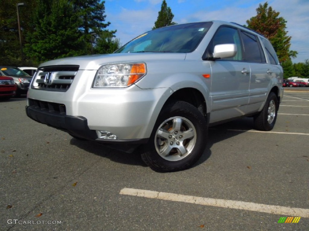 2007 Pilot EX-L 4WD - Billet Silver Metallic / Gray photo #1