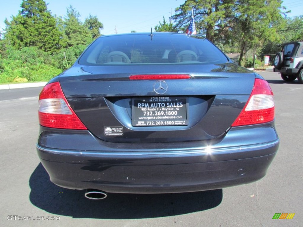 2006 CLK 350 Coupe - Black Opal Metallic / Stone photo #8