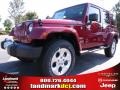 Deep Cherry Red Crystal Pearl - Wrangler Unlimited Sahara 4x4 Photo No. 1