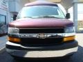 2005 Berry Red Metallic Chevrolet Express 1500 Passenger Van  photo #3