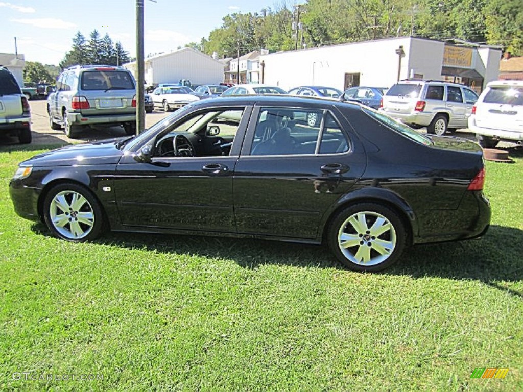 2009 9-5 Aero Sedan - Black / Black photo #6