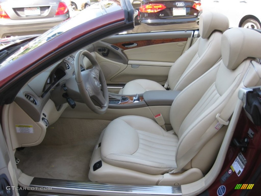 Stone Interior 2009 Mercedes-Benz SL 550 Roadster Photo #71015147