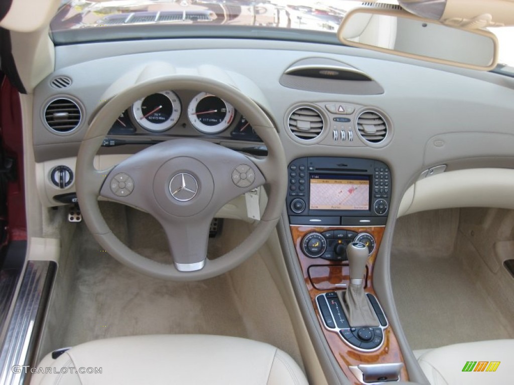 2009 Mercedes-Benz SL 550 Roadster Stone Dashboard Photo #71015153