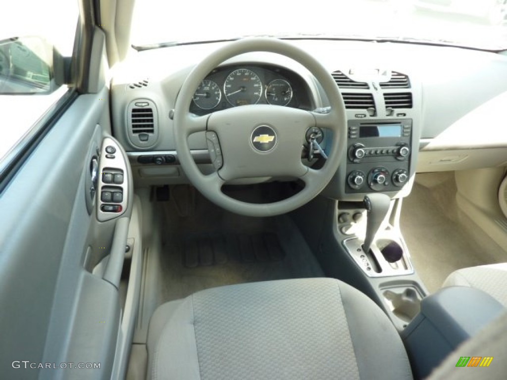 2007 Malibu LS Sedan - Golden Pewter Metallic / Titanium Gray photo #14