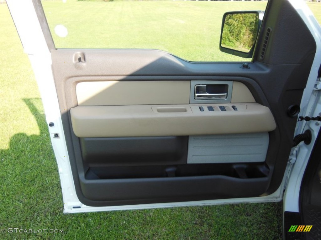 2010 F150 XLT SuperCab - Oxford White / Tan photo #13