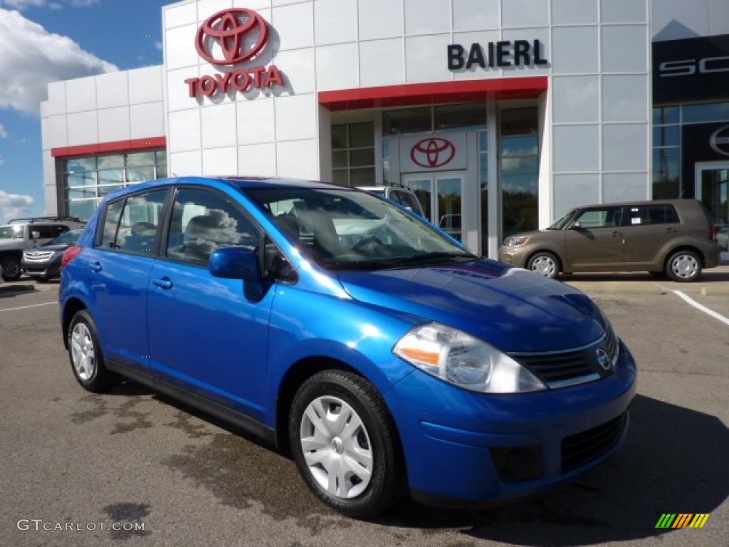 2007 Versa S - Sapphire Blue Metallic / Charcoal photo #1